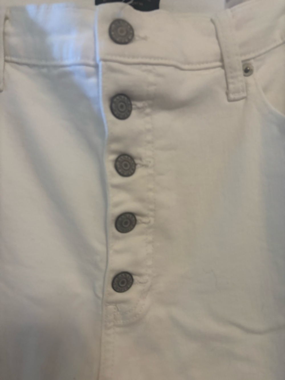 Banana republic outlet size 33/ White High-Waist Button-Front cropped Jeans